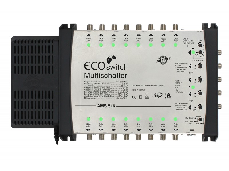 Product: AMS 516 ECOswitch, Premium stand-alone multiswitch